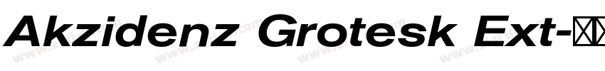 Akzidenz Grotesk Ext字体转换